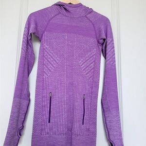 Lululemon Rest Less Hoodie Pullover Size 2 Heathered Tender Violet HETE 49859